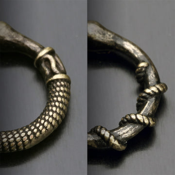 Detail View 1 of 2 Pcs of Rustica Septum Clicker Pack-Orange/Brown